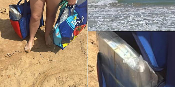 Le 2 borse con 700.000 euro affiorate dal mare tra Casuzze e Marina di Ragusa: un arresto