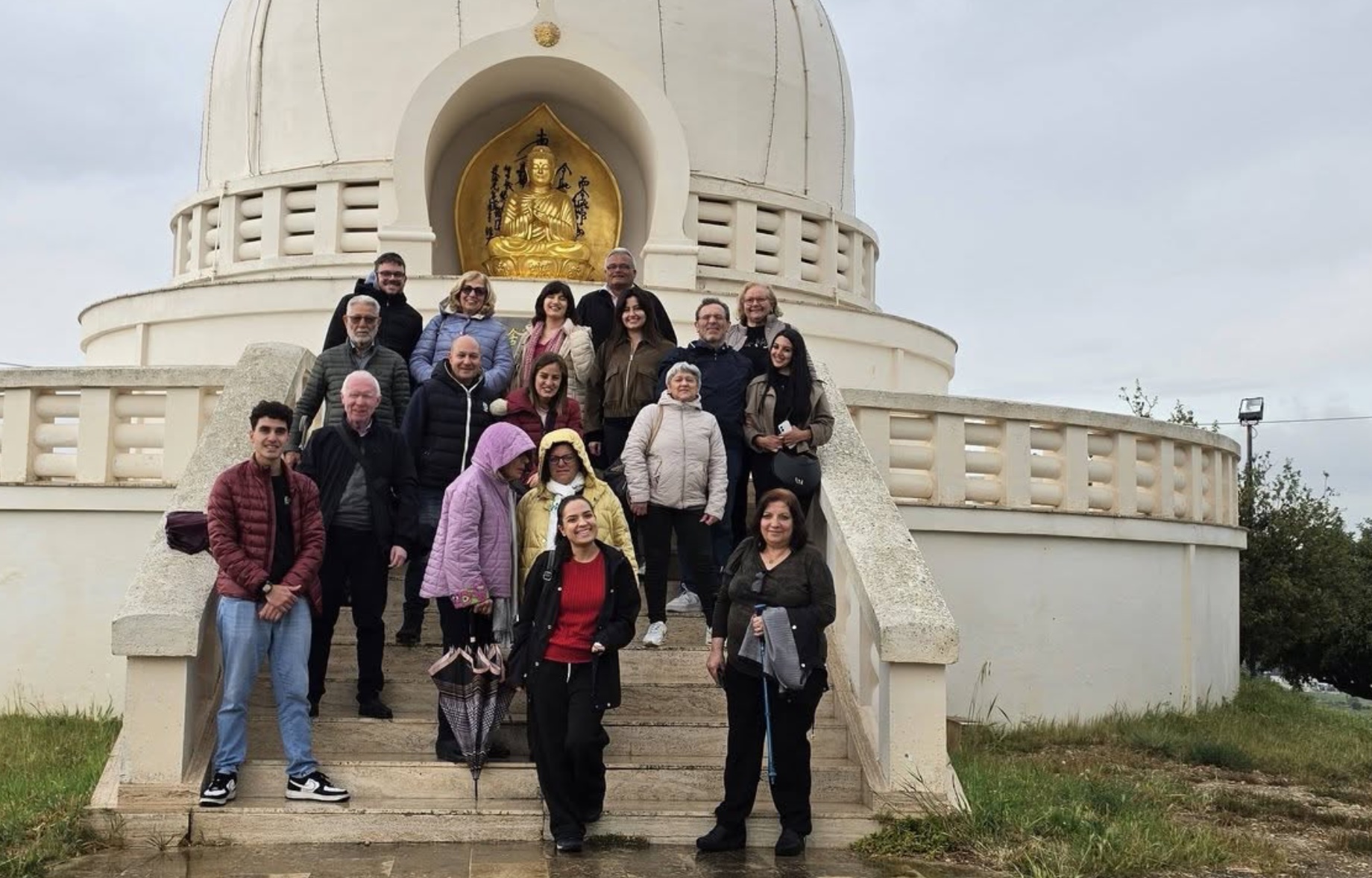 Comiso, l’Uici Ragusa in visita alla pagoda della pace