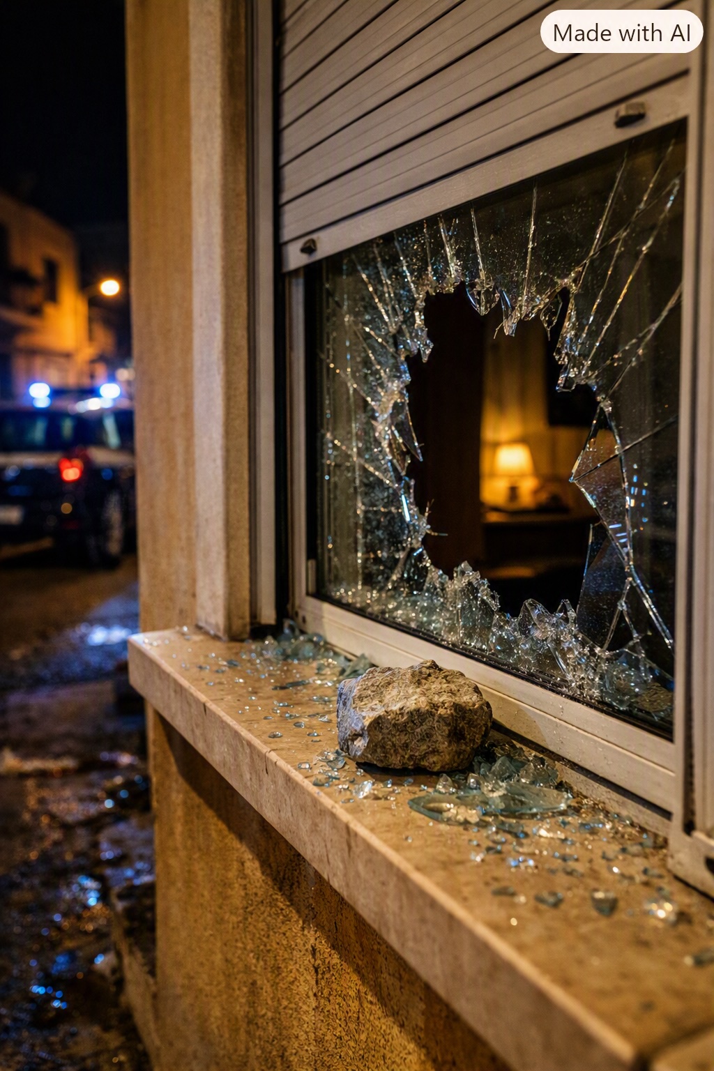 Comiso, pietra contro una finestra nella notte: paura e indignazione in zona Sant’Antonio