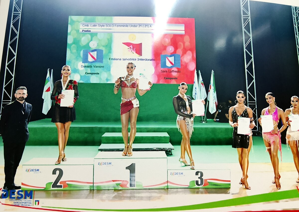 E' comisana la campionessa italiana Solo latin, classe A