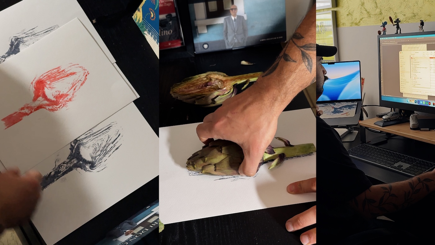 I carciofi diventano abbracci virtuali: l’arte di Peppe Occhipinti corre in aiuto di Niscemi VIDEO