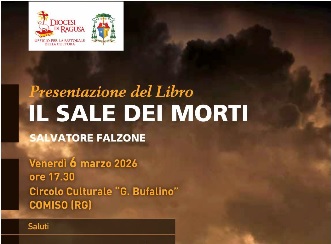"Il sale dei morti", si presenta a Comiso il libro di Salvatore Falzone