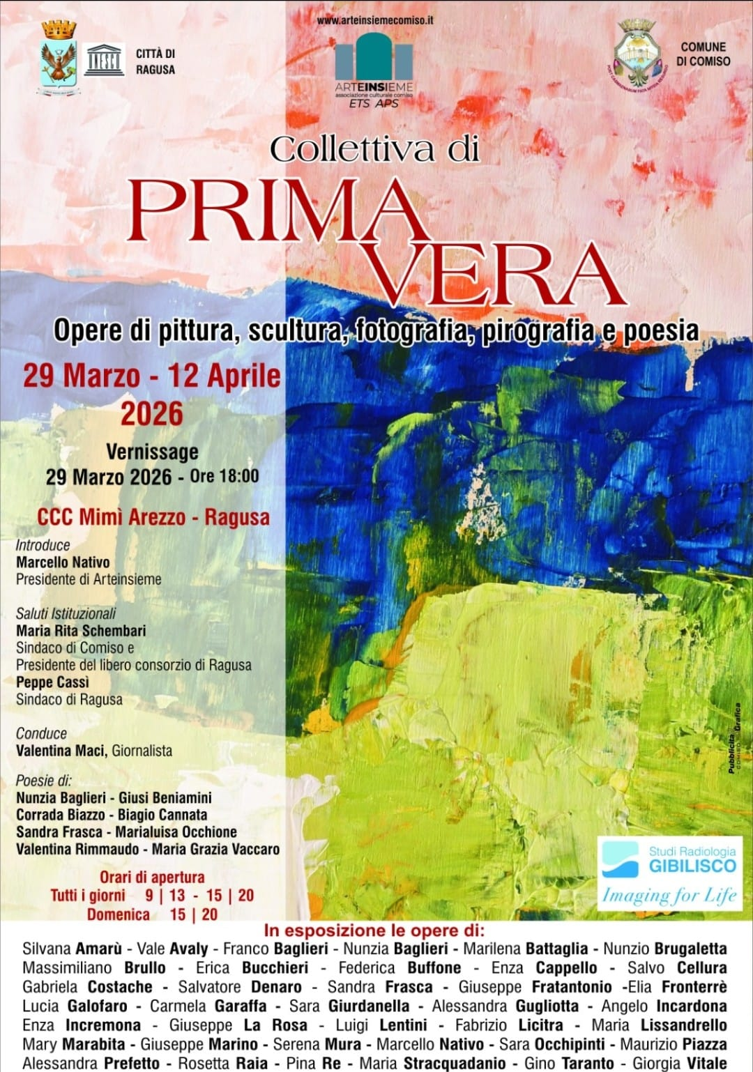 Collettiva di primavera a Ragusa: ecco tutti gli artisti