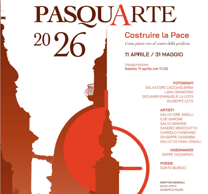 Pasquarte a Comiso: dall'11 aprile al 31 maggio arte e cultura per "costruire la pace"