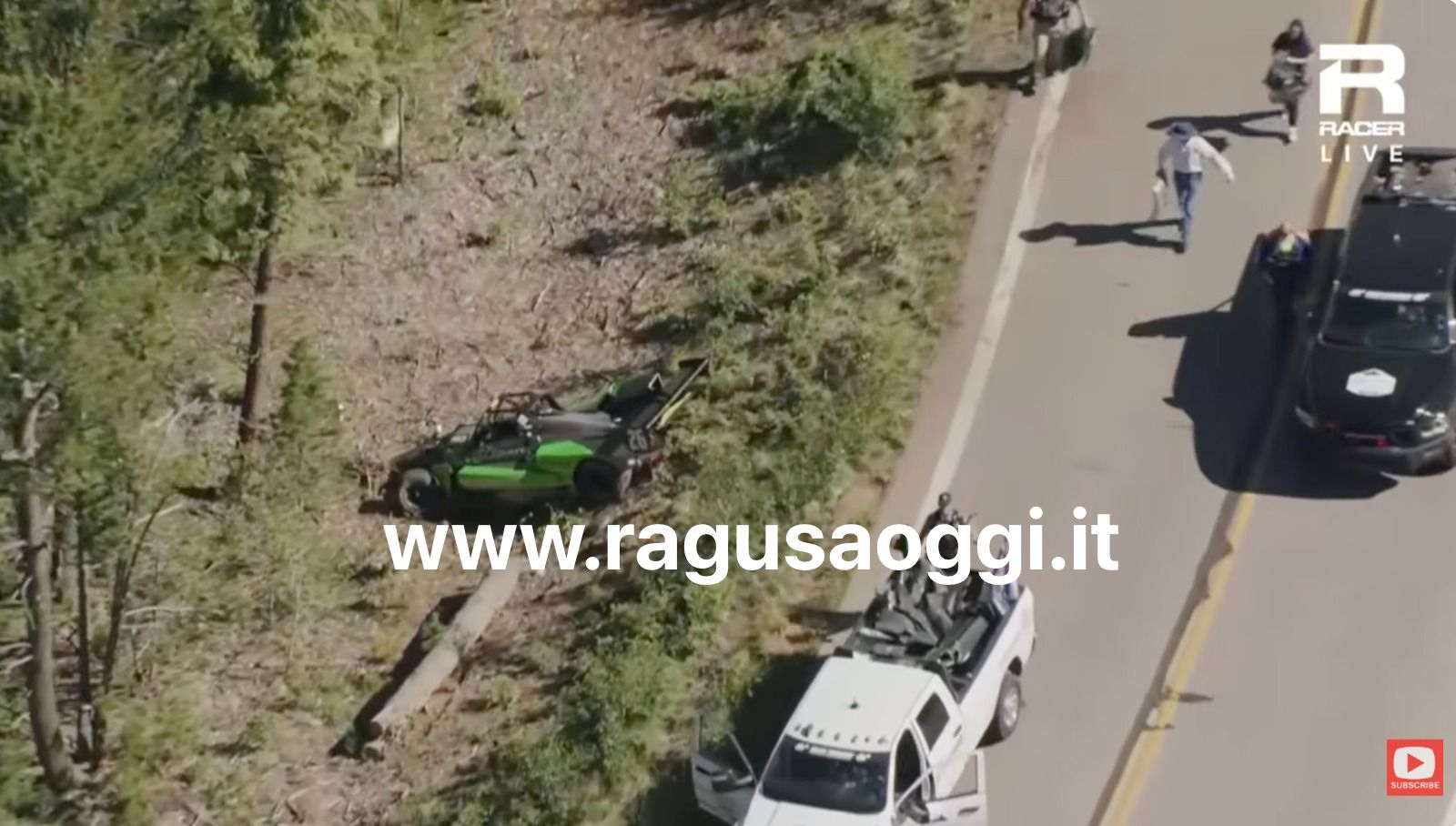Paura per Franco Caruso alla Pikes Peak: il pilota comisano esce di strada nella gara in Colorado