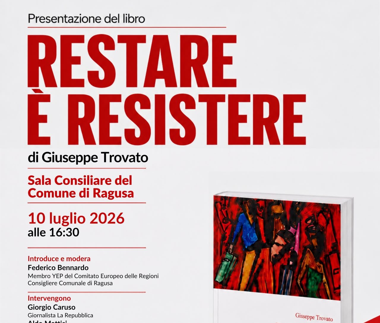 Restare è resistere: a Ragusa il dibattito sul futuro dei giovani. Giuseppe Trovato presenta il suo libro in Comune